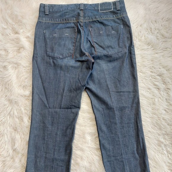 Hugo Boss Black Label Men's Nevada Blue Denim Boot Cut Jeans W35 / L34 - Picture 3 of 8